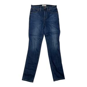 Madewell 10" High Rise Skinny Jeans Womens 27 Dark Blue Preppy Casual Denim